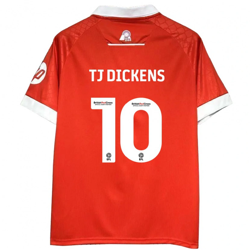 Danxen Kinder Tonicha Tj Dickens #10 Rot Weiß Heimtrikot Trikot 2024/25 T-Shirt Schweiz