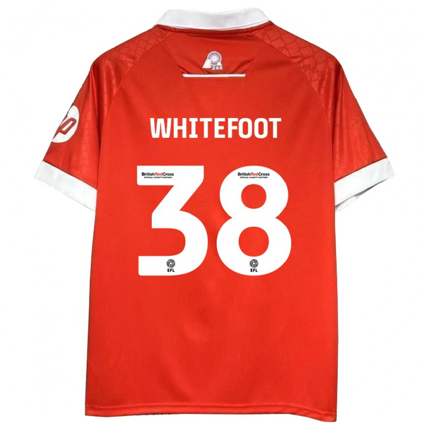 Danxen Kinder Lily Whitefoot #38 Rot Weiß Heimtrikot Trikot 2024/25 T-Shirt Schweiz