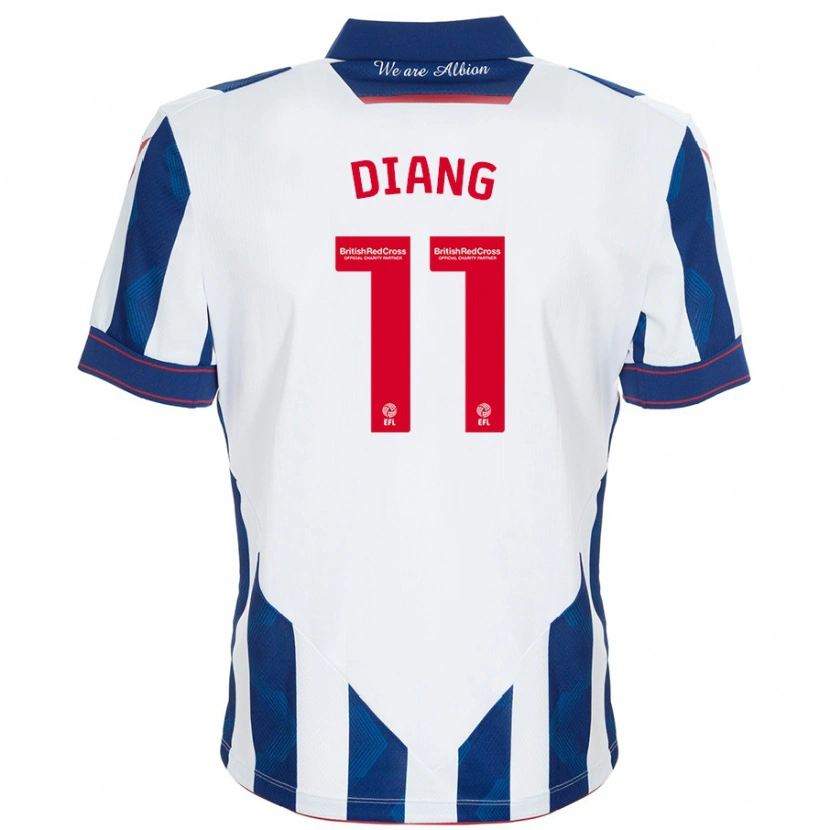 Danxen Kinder Grady Diangana #11 Weiß Dunkelblau Heimtrikot Trikot 2024/25 T-Shirt Schweiz