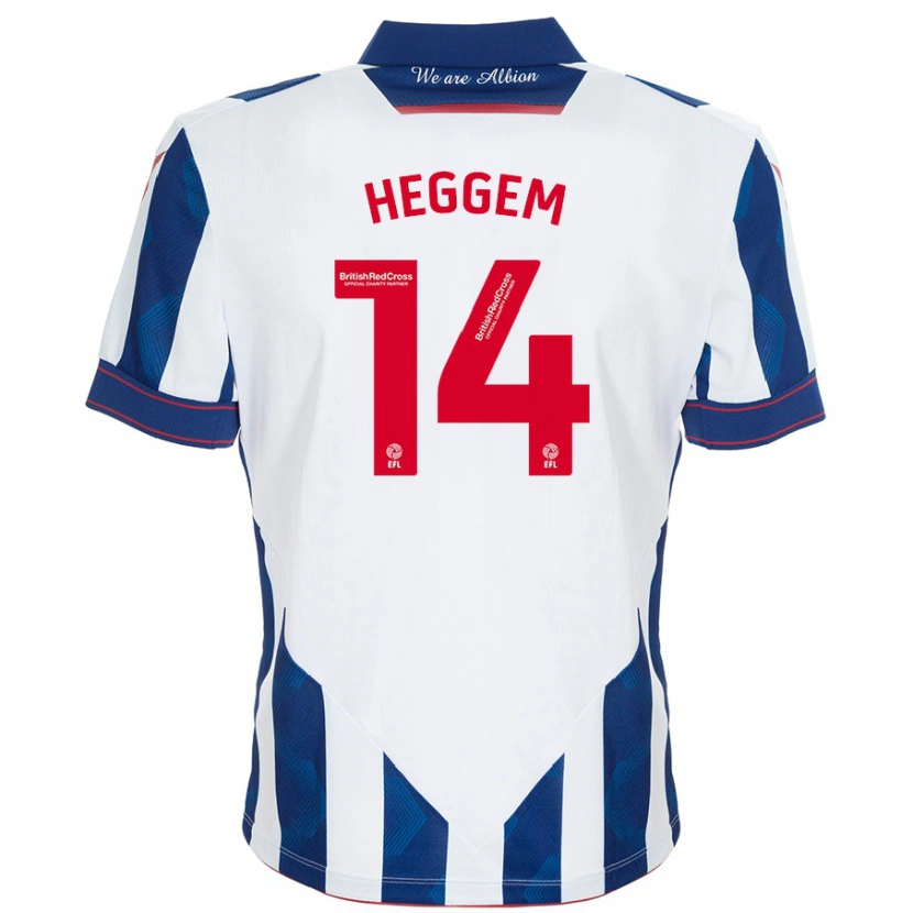 Danxen Kinder Torbjørn Heggem #14 Weiß Dunkelblau Heimtrikot Trikot 2024/25 T-Shirt Schweiz