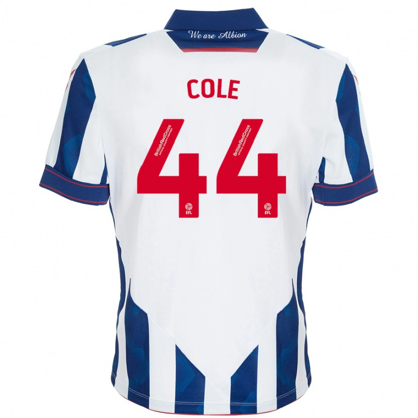 Danxen Kinder Devante Cole #44 Weiß Dunkelblau Heimtrikot Trikot 2024/25 T-Shirt Schweiz