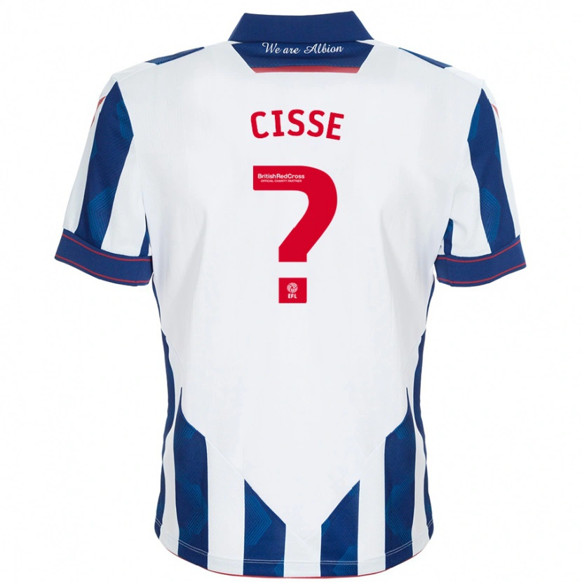 Danxen Kinder Ben Cisse #0 Weiß Dunkelblau Heimtrikot Trikot 2024/25 T-Shirt Schweiz