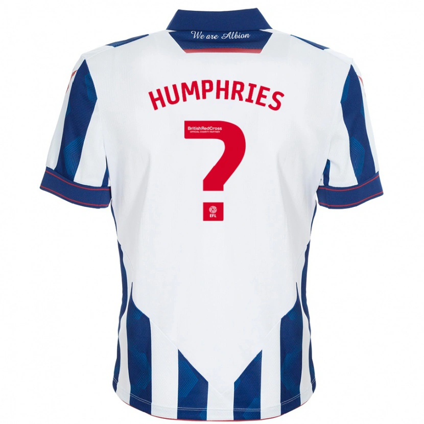 Danxen Kinder Evan Humphries #0 Weiß Dunkelblau Heimtrikot Trikot 2024/25 T-Shirt Schweiz