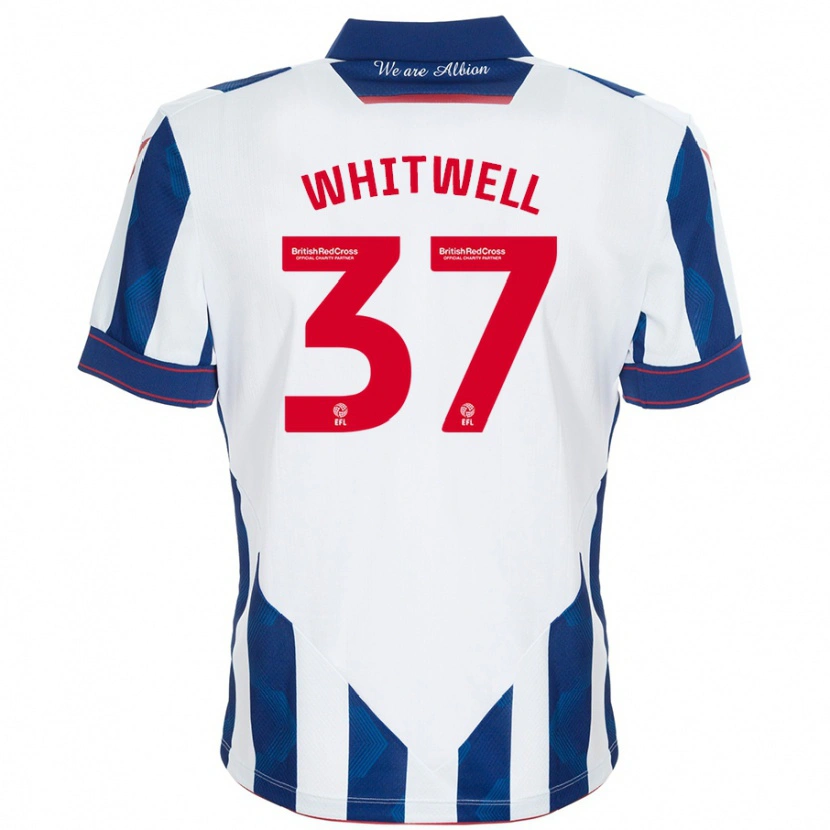 Danxen Kinder Harry Whitwell #37 Weiß Dunkelblau Heimtrikot Trikot 2024/25 T-Shirt Schweiz