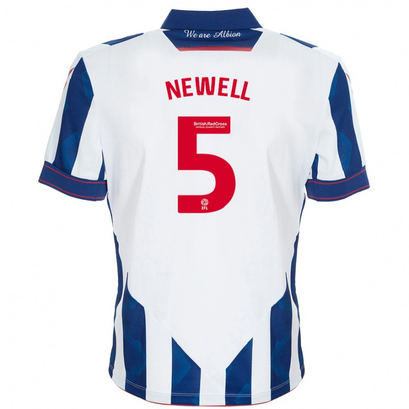 Danxen Kinder Lucy Newell #5 Weiß Dunkelblau Heimtrikot Trikot 2024/25 T-Shirt Schweiz