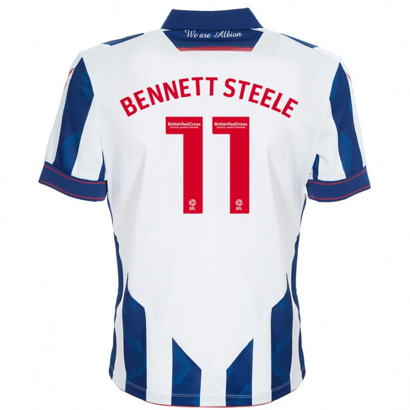 Danxen Kinder Lizzie Bennett-Steele #11 Weiß Dunkelblau Heimtrikot Trikot 2024/25 T-Shirt Schweiz