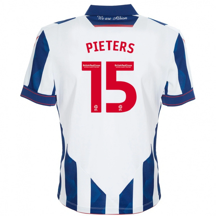 Danxen Kinder Erik Pieters #15 Weiß Dunkelblau Heimtrikot Trikot 2024/25 T-Shirt Schweiz