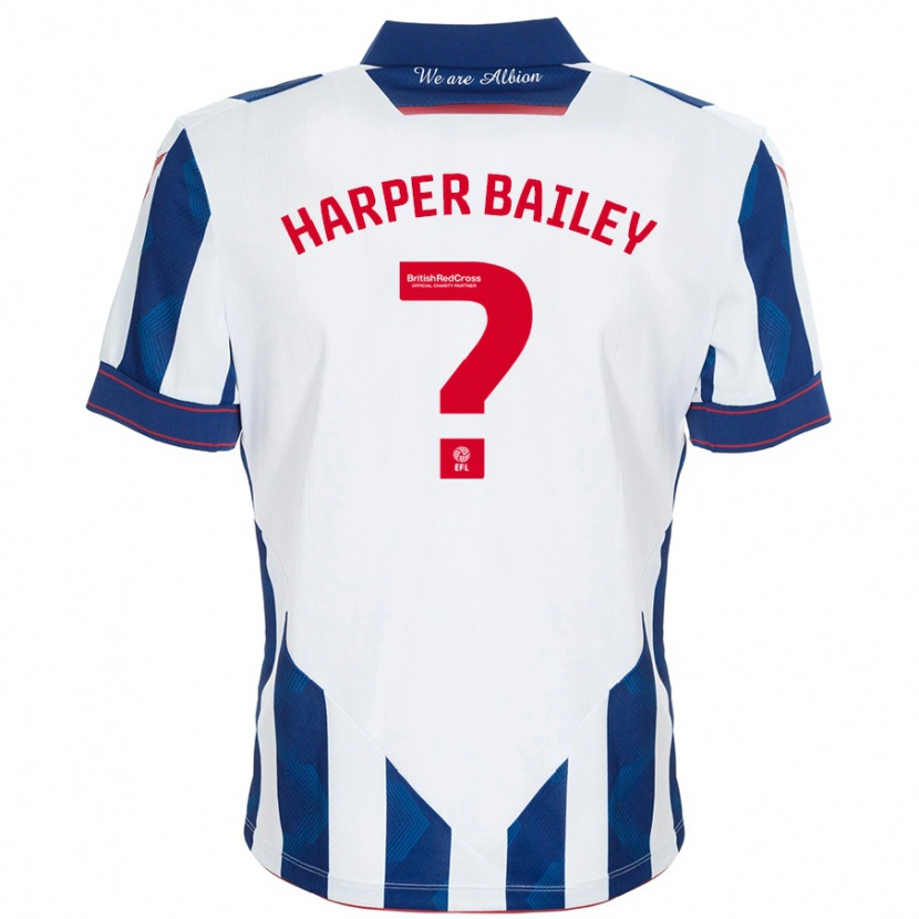 Danxen Kinder Aaron Harper-Bailey #0 Weiß Dunkelblau Heimtrikot Trikot 2024/25 T-Shirt Schweiz