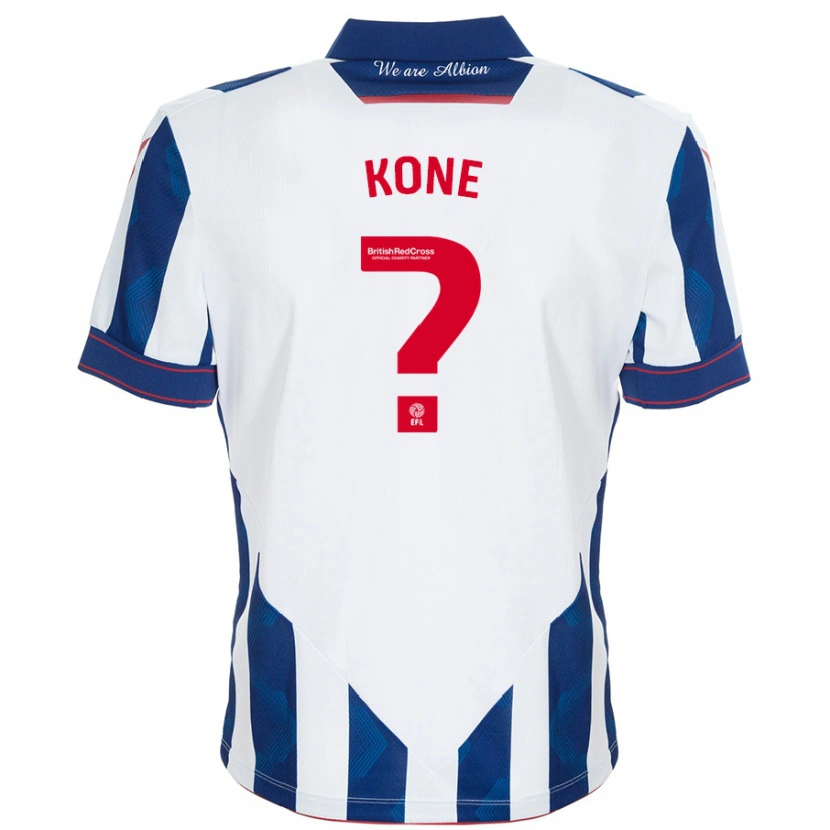 Danxen Kinder Cheick Kone #0 Weiß Dunkelblau Heimtrikot Trikot 2024/25 T-Shirt Schweiz