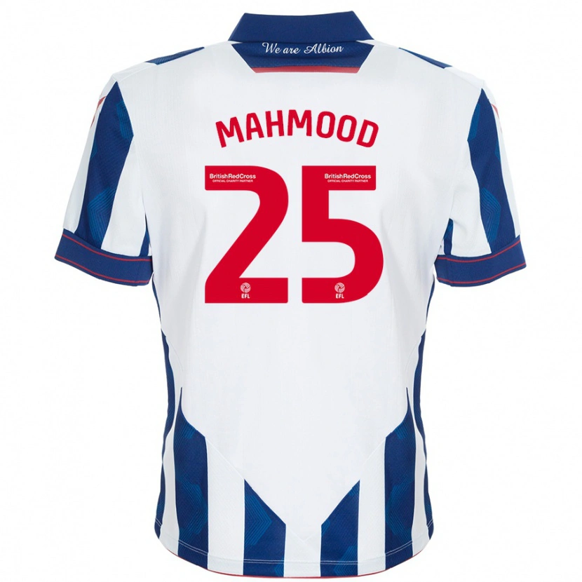 Danxen Kinder Mahmood #25 Weiß Dunkelblau Heimtrikot Trikot 2024/25 T-Shirt Schweiz