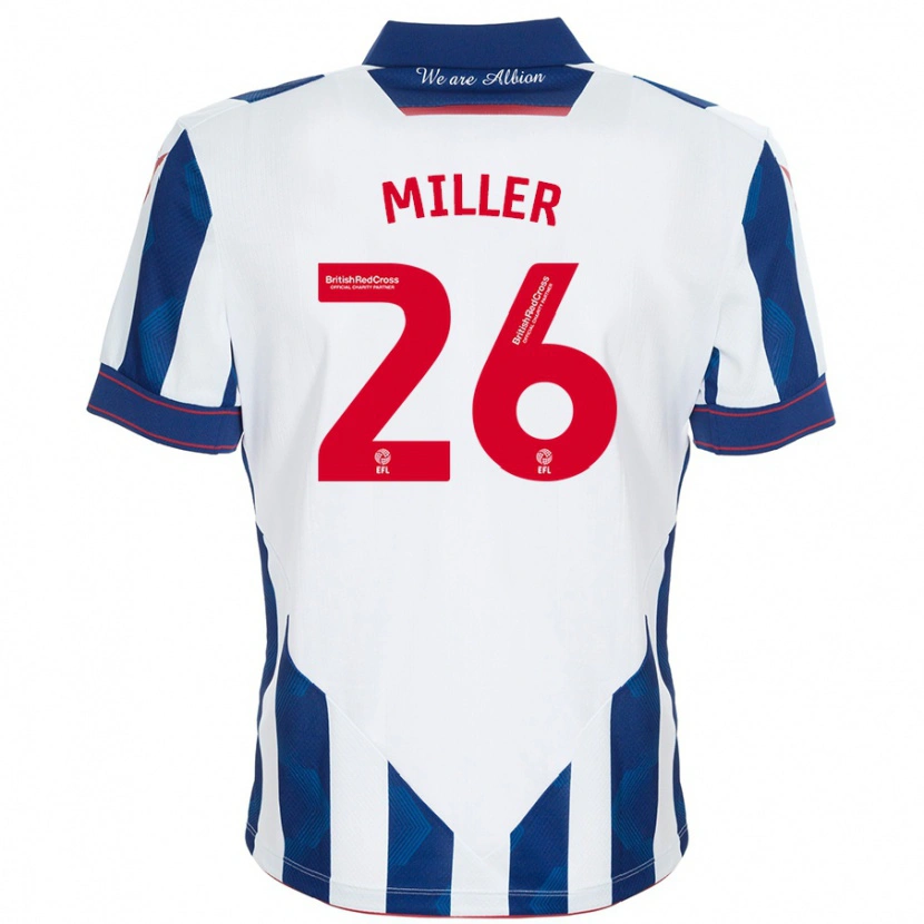 Danxen Kinder Nna Miller #26 Weiß Dunkelblau Heimtrikot Trikot 2024/25 T-Shirt Schweiz