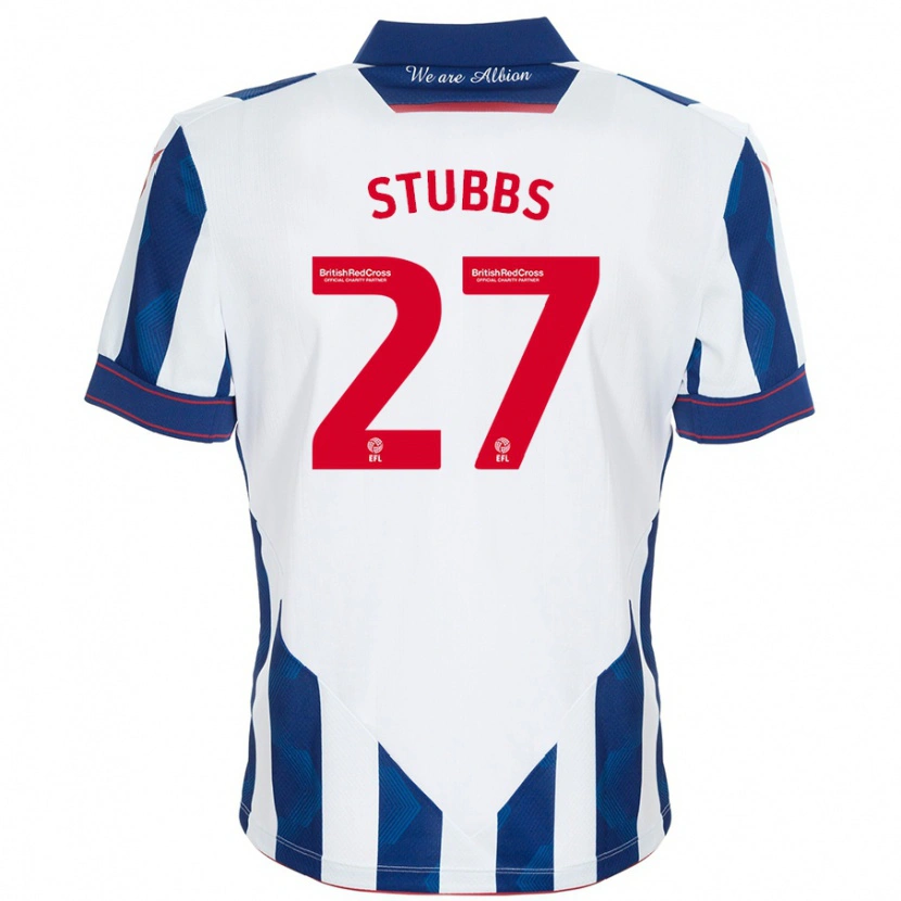 Danxen Kinder Olivia Stubbs #27 Weiß Dunkelblau Heimtrikot Trikot 2024/25 T-Shirt Schweiz