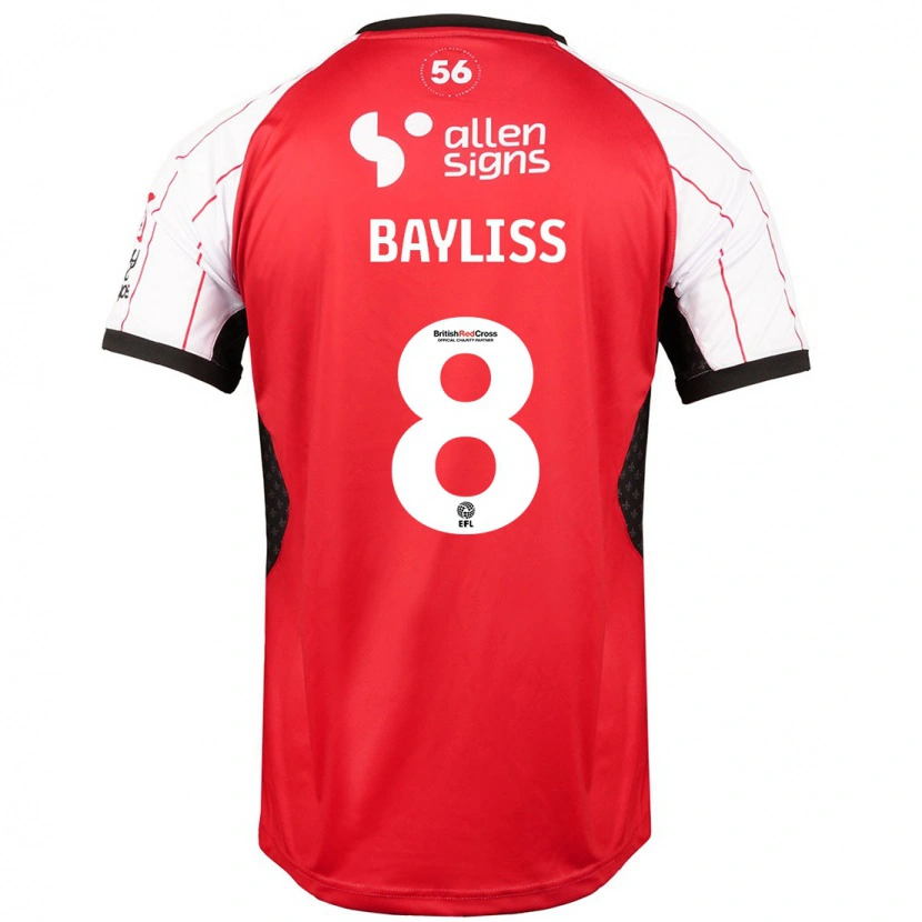 Danxen Kinder Tom Bayliss #8 Weiß Heimtrikot Trikot 2024/25 T-Shirt Schweiz