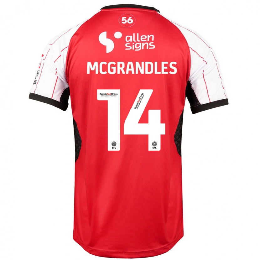 Danxen Kinder Conor Mcgrandles #14 Weiß Heimtrikot Trikot 2024/25 T-Shirt Schweiz