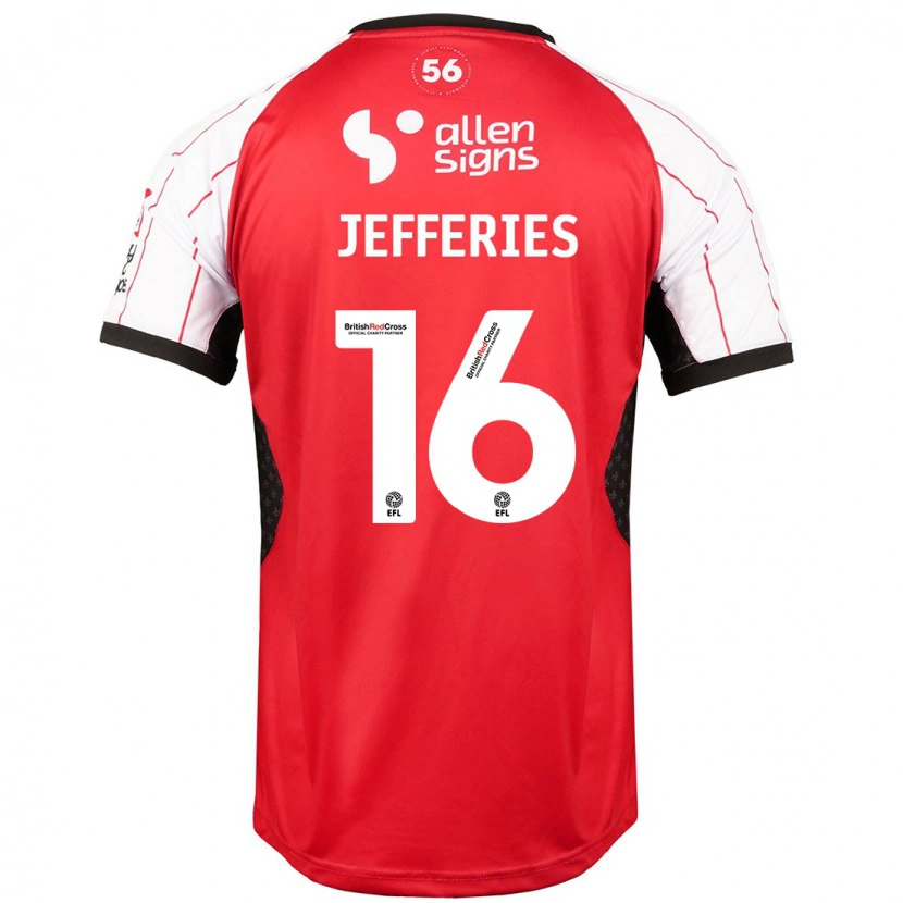 Danxen Kinder Dom Jefferies #16 Weiß Heimtrikot Trikot 2024/25 T-Shirt Schweiz