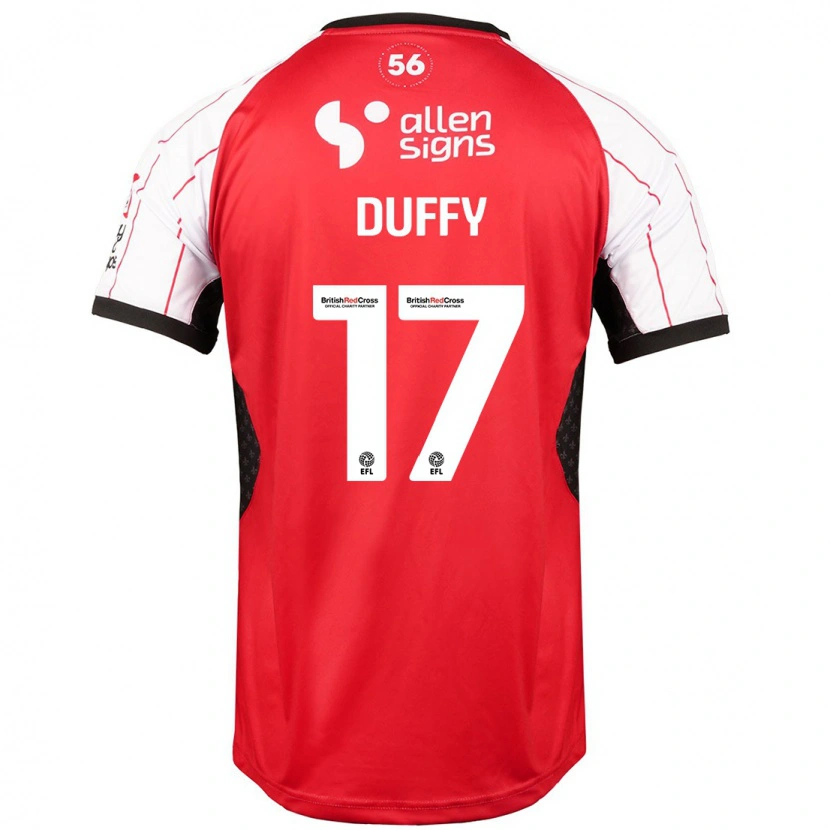 Danxen Kinder Dylan Duffy #17 Weiß Heimtrikot Trikot 2024/25 T-Shirt Schweiz