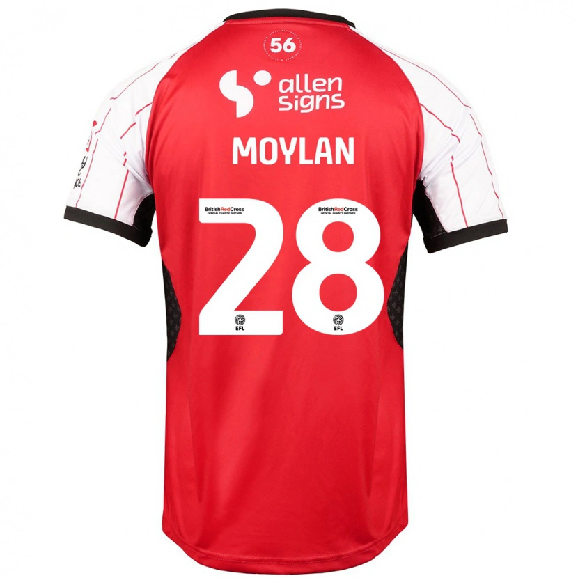 Danxen Kinder Jack Moylan #28 Weiß Heimtrikot Trikot 2024/25 T-Shirt Schweiz