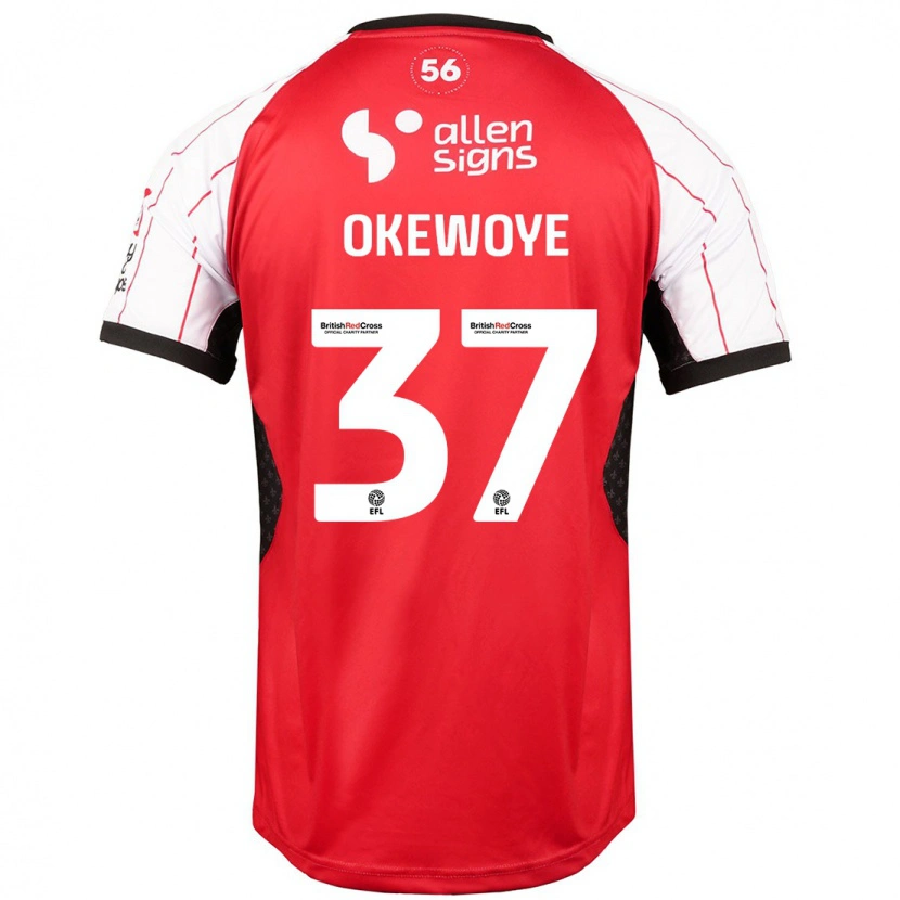 Danxen Kinder Gbolahan Okewoye #37 Weiß Heimtrikot Trikot 2024/25 T-Shirt Schweiz