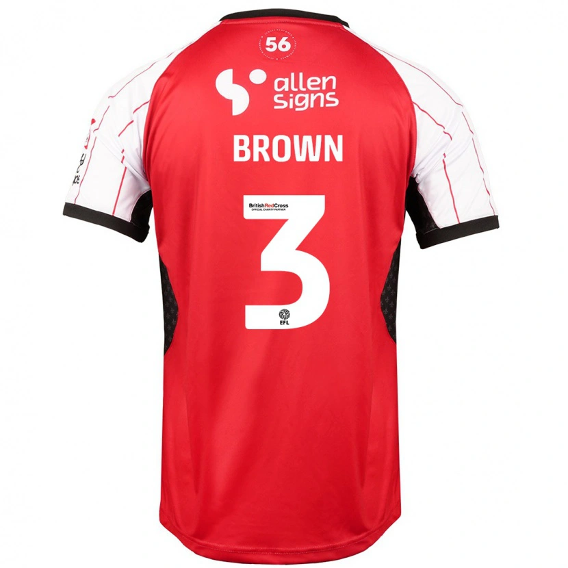 Danxen Kinder Jaden Brown #3 Weiß Heimtrikot Trikot 2024/25 T-Shirt Schweiz