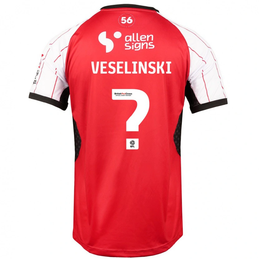 Danxen Kinder Aleksandar Veselinski #0 Weiß Heimtrikot Trikot 2024/25 T-Shirt Schweiz