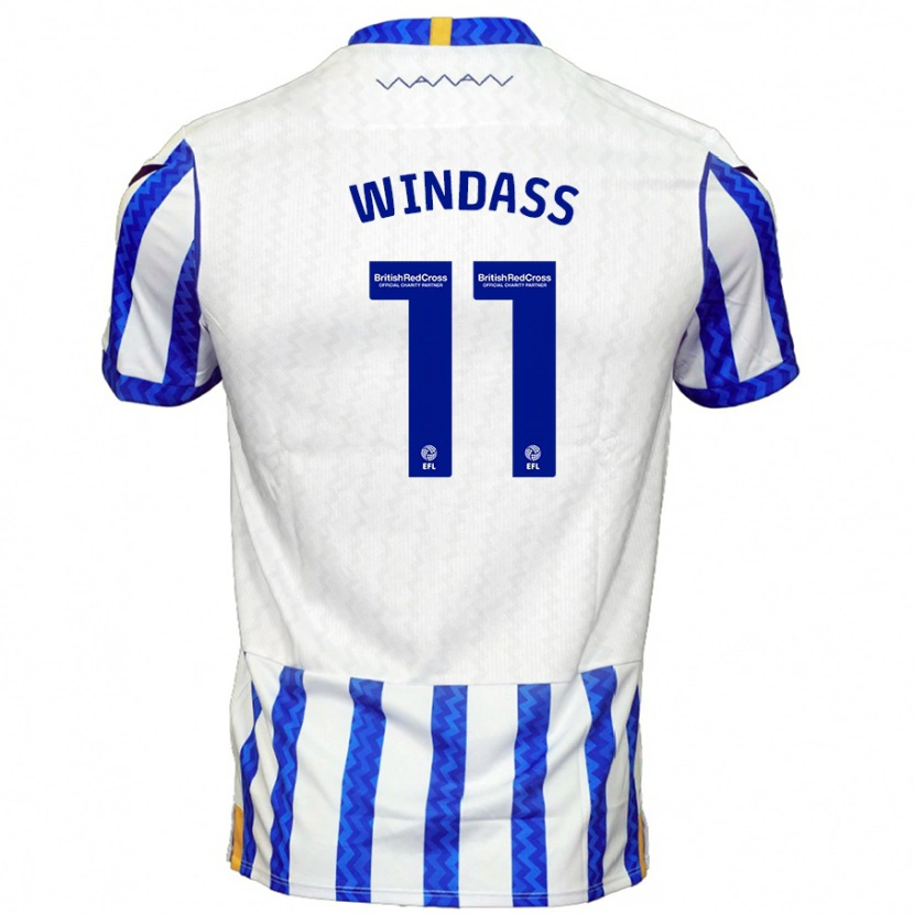 Danxen Kinder Josh Windass #11 Blau Weiß Heimtrikot Trikot 2024/25 T-Shirt Schweiz