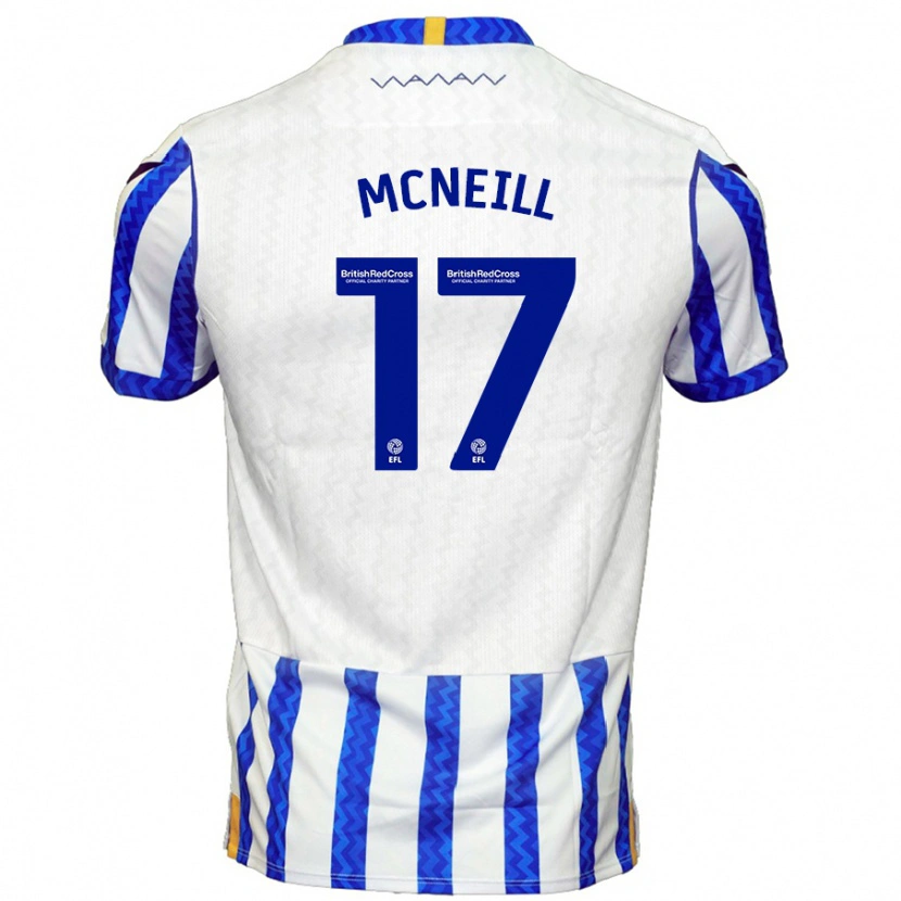 Danxen Kinder Charlie Mcneill #17 Blau Weiß Heimtrikot Trikot 2024/25 T-Shirt Schweiz