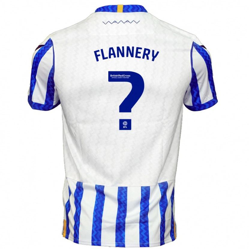 Danxen Kinder Cian Flannery #0 Blau Weiß Heimtrikot Trikot 2024/25 T-Shirt Schweiz