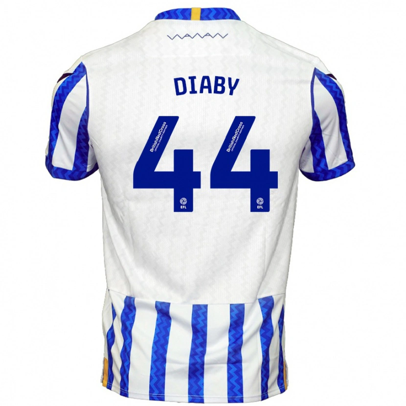 Danxen Kinder Momo Diaby #44 Blau Weiß Heimtrikot Trikot 2024/25 T-Shirt Schweiz