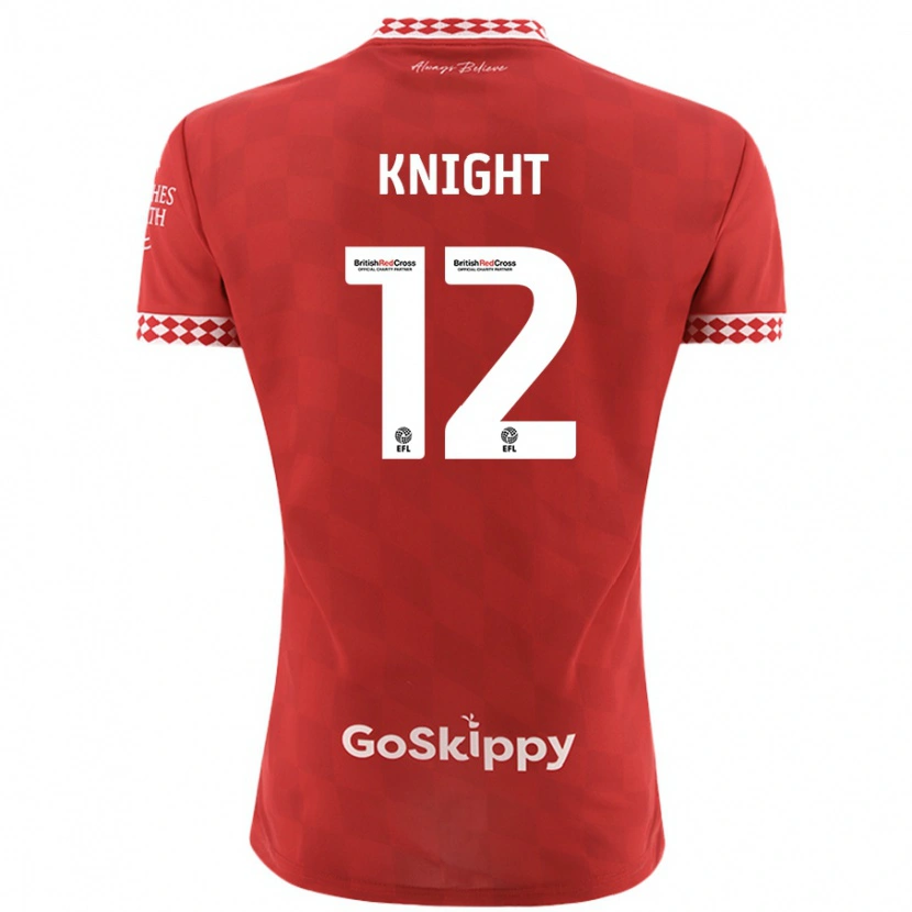 Danxen Kinder Jason Knight #12 Rot Heimtrikot Trikot 2024/25 T-Shirt Schweiz