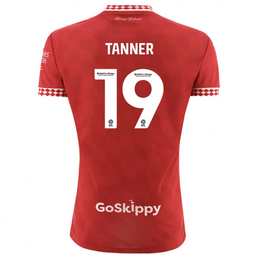 Danxen Kinder George Tanner #19 Rot Heimtrikot Trikot 2024/25 T-Shirt Schweiz