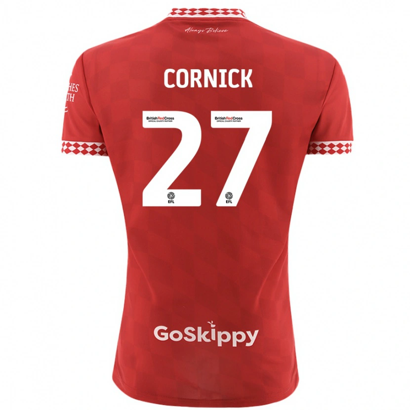 Danxen Kinder Harry Cornick #27 Rot Heimtrikot Trikot 2024/25 T-Shirt Schweiz