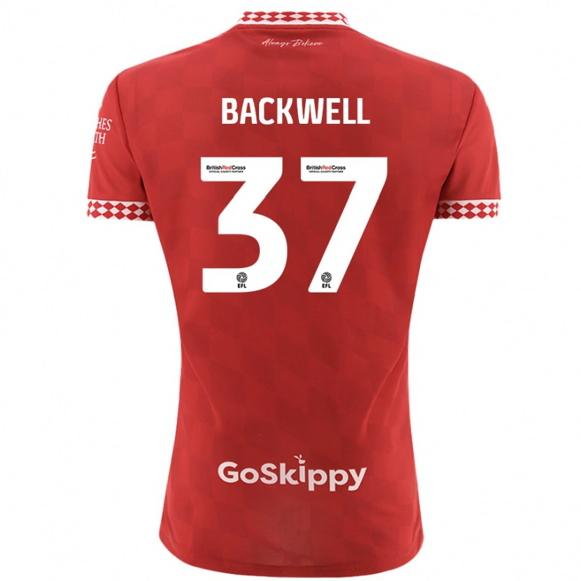 Danxen Kinder Tommy Backwell #37 Rot Heimtrikot Trikot 2024/25 T-Shirt Schweiz