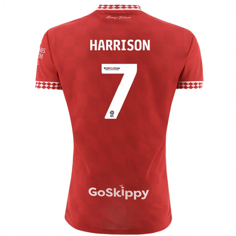 Danxen Kinder Abi Harrison #7 Rot Heimtrikot Trikot 2024/25 T-Shirt Schweiz