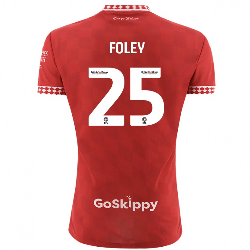 Danxen Kinder Erin Foley #25 Rot Heimtrikot Trikot 2024/25 T-Shirt Schweiz