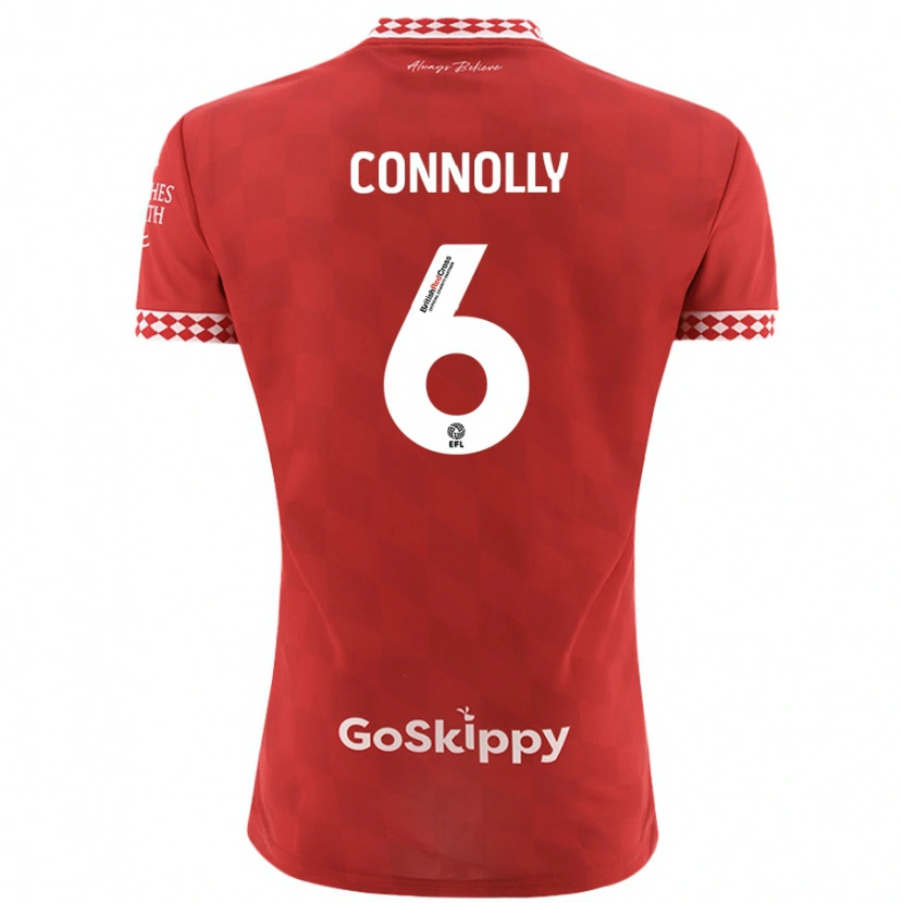 Danxen Kinder Megan Connolly #6 Rot Heimtrikot Trikot 2024/25 T-Shirt Schweiz