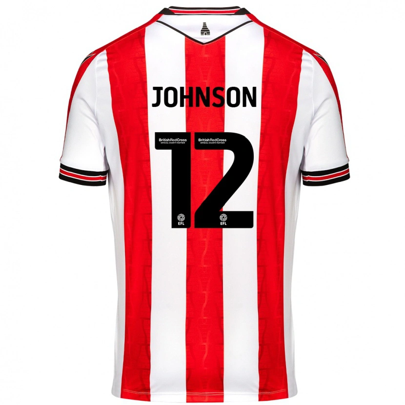 Danxen Kinder Daniel Johnson #12 Rot Weiß Heimtrikot Trikot 2024/25 T-Shirt Schweiz