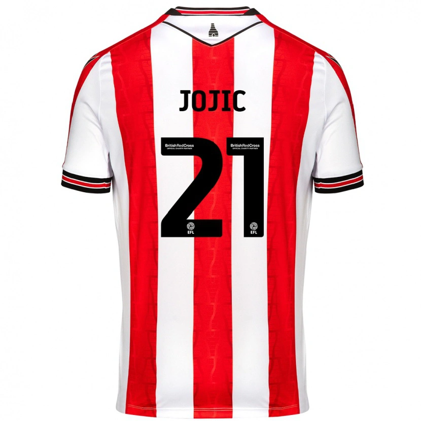 Danxen Kinder Nikola Jojic #21 Rot Weiß Heimtrikot Trikot 2024/25 T-Shirt Schweiz