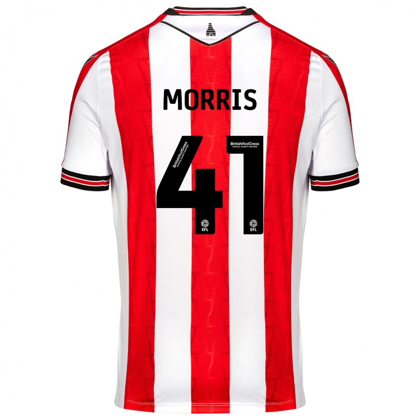 Danxen Kinder Scott Morris #41 Rot Weiß Heimtrikot Trikot 2024/25 T-Shirt Schweiz