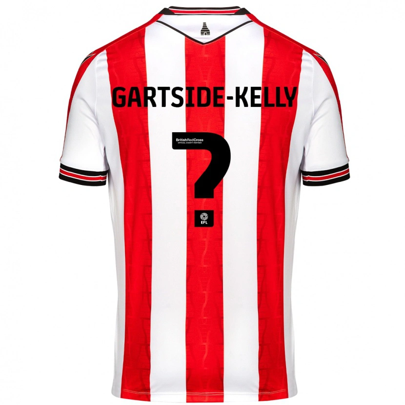 Danxen Kinder Gabriel Gartside-Kelly #0 Rot Weiß Heimtrikot Trikot 2024/25 T-Shirt Schweiz