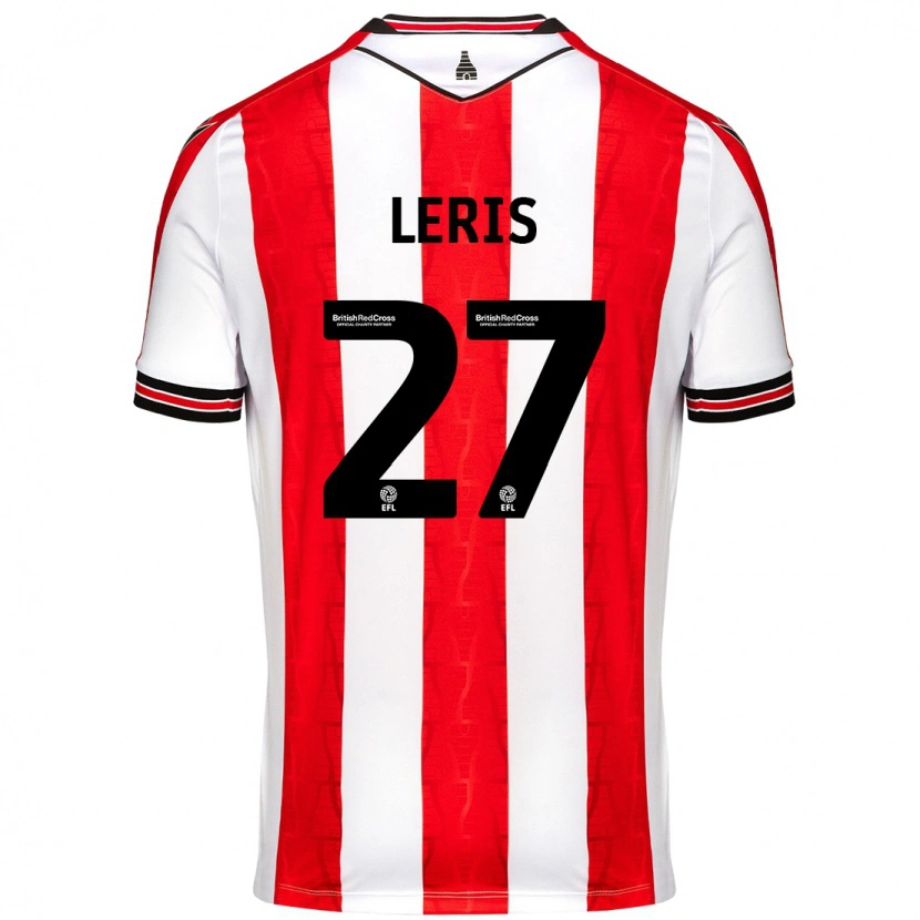 Danxen Kinder Mehdi Léris #27 Rot Weiß Heimtrikot Trikot 2024/25 T-Shirt Schweiz