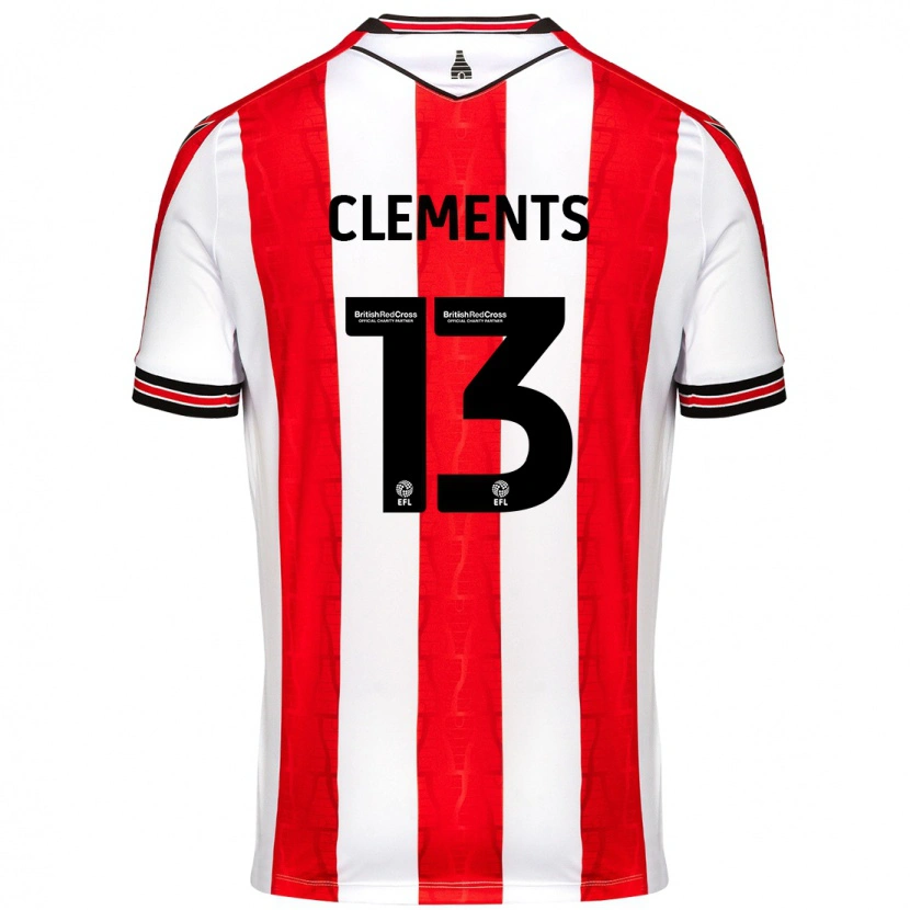 Danxen Kinder Daisy Clements #13 Rot Weiß Heimtrikot Trikot 2024/25 T-Shirt Schweiz