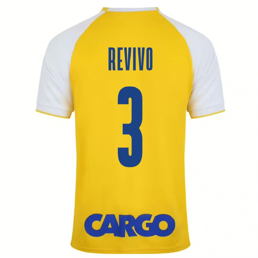 Danxen Kinder Roy Revivo #3 Gelb Weiß Heimtrikot Trikot 2024/25 T-Shirt Schweiz