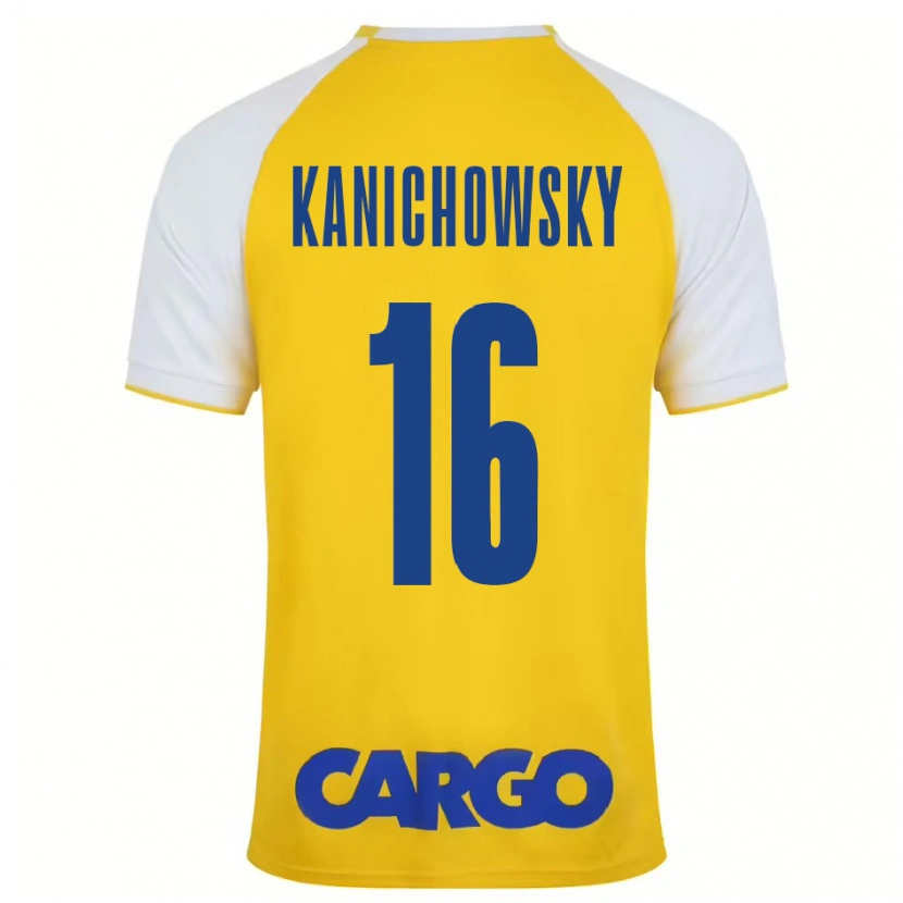 Danxen Kinder Gabi Kanichowsky #16 Gelb Weiß Heimtrikot Trikot 2024/25 T-Shirt Schweiz