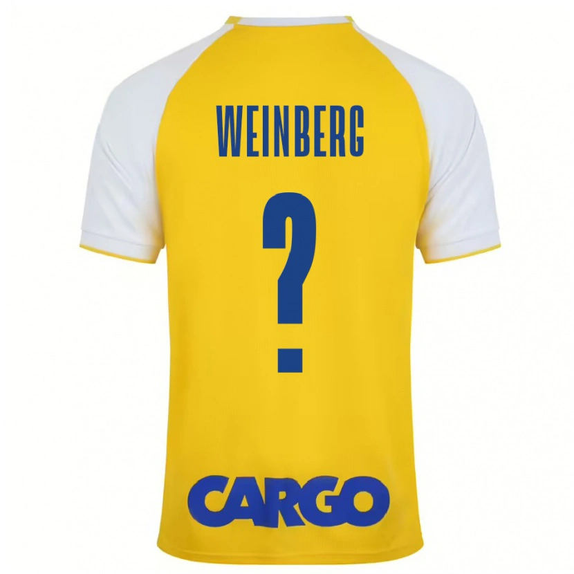 Danxen Kinder Idan Weinberg #0 Gelb Weiß Heimtrikot Trikot 2024/25 T-Shirt Schweiz