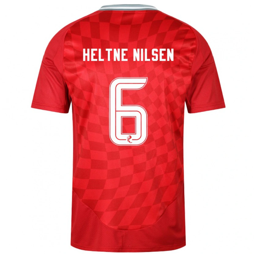 Danxen Kinder Sivert Heltne Nilsen #6 Rot Heimtrikot Trikot 2024/25 T-Shirt Schweiz