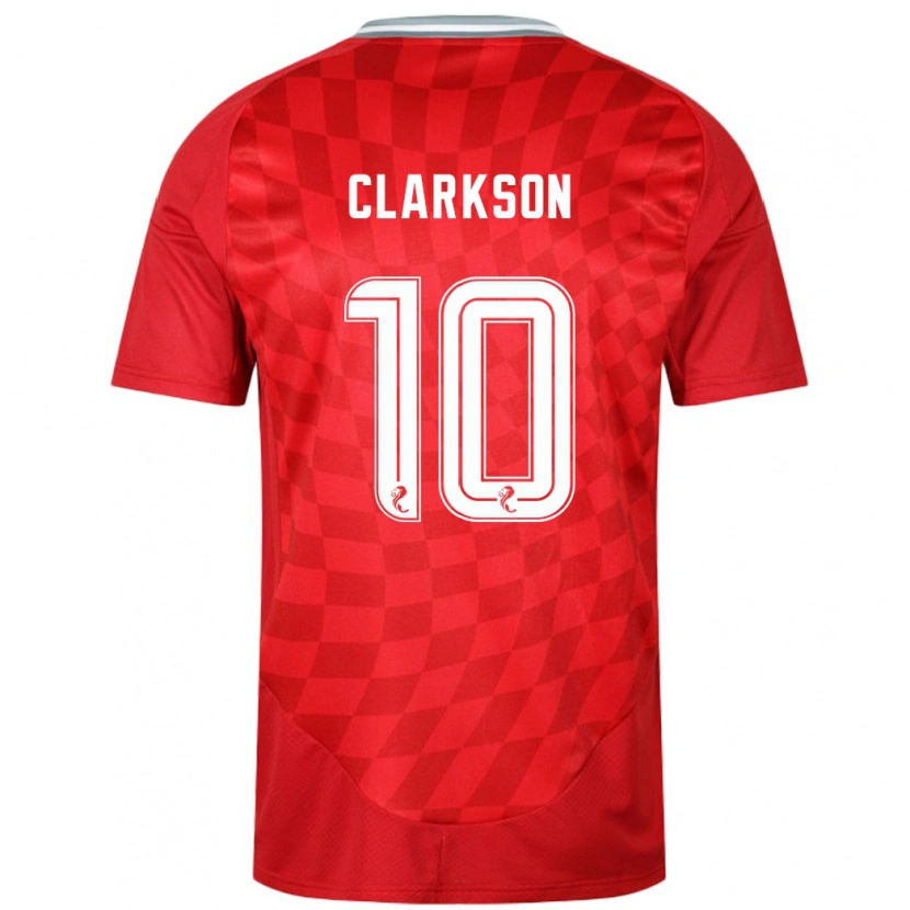 Danxen Kinder Leighton Clarkson #10 Rot Heimtrikot Trikot 2024/25 T-Shirt Schweiz