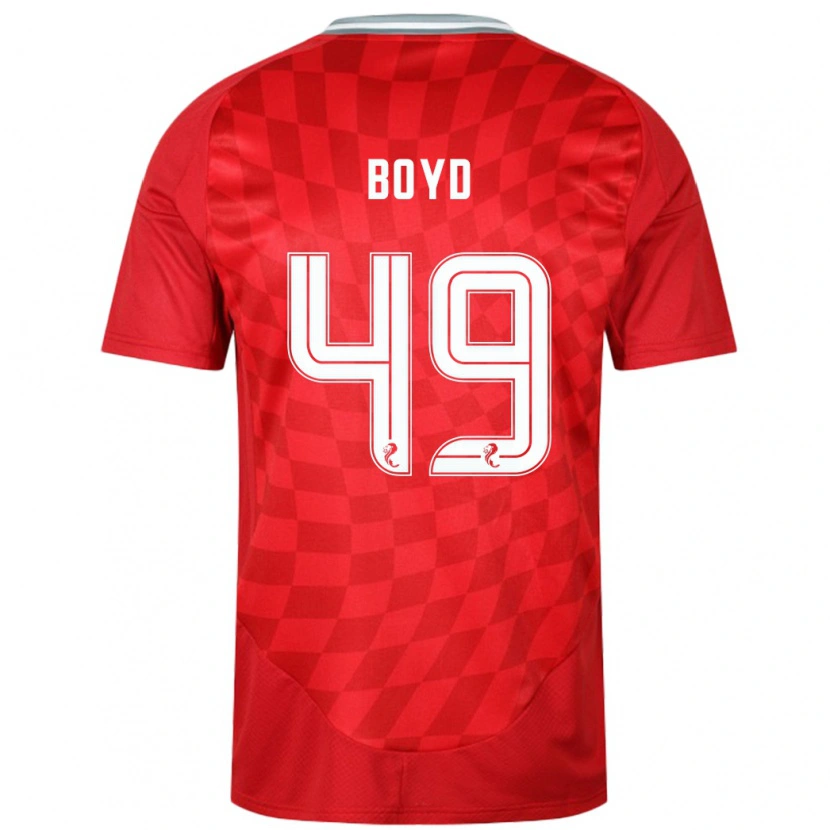 Danxen Kinder Fletcher Boyd #49 Rot Heimtrikot Trikot 2024/25 T-Shirt Schweiz