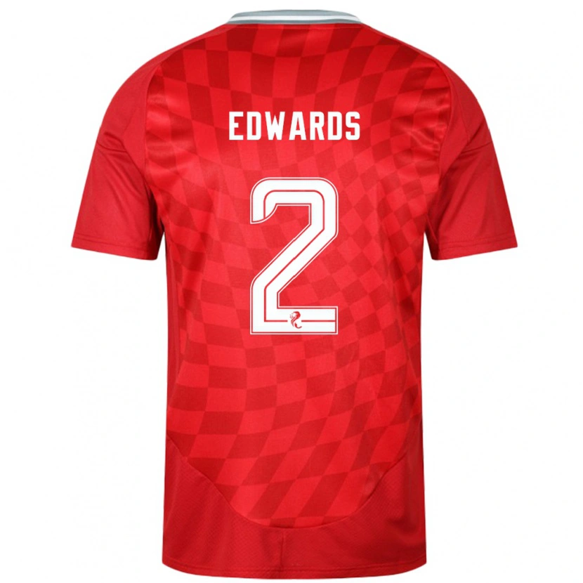 Danxen Kinder Lois Edwards #2 Rot Heimtrikot Trikot 2024/25 T-Shirt Schweiz