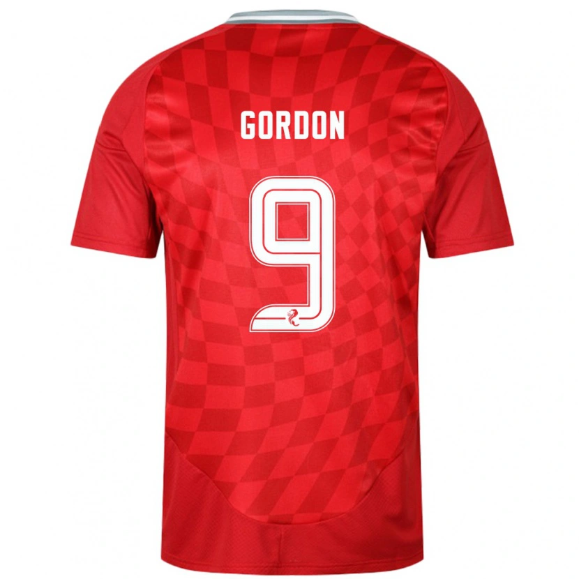 Danxen Kinder Lauren Gordon #9 Rot Heimtrikot Trikot 2024/25 T-Shirt Schweiz