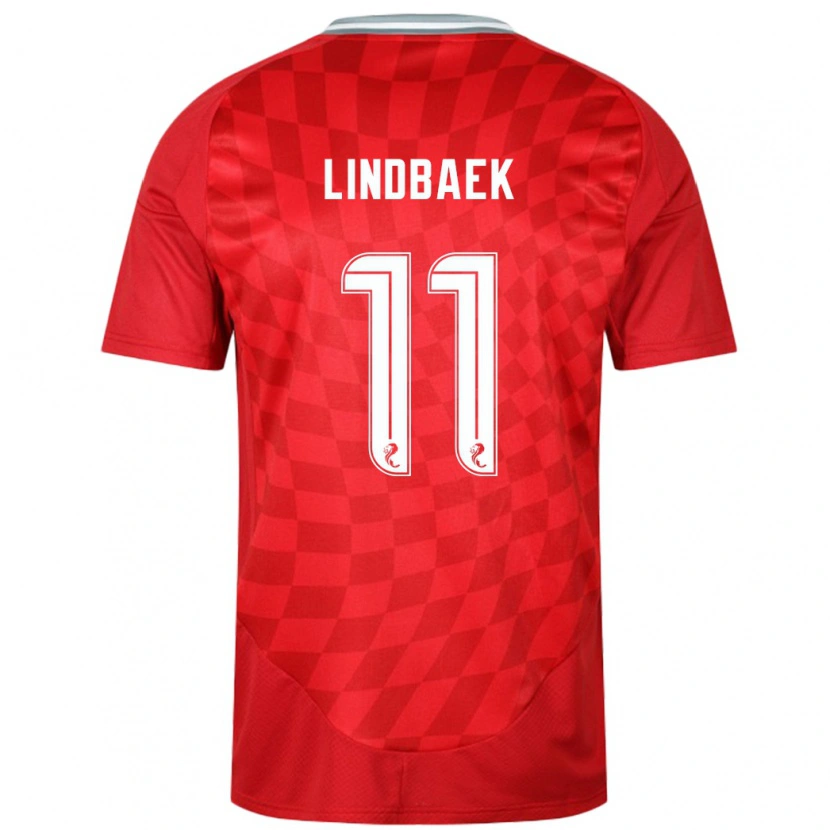 Danxen Kinder Adele Lindbaek #11 Rot Heimtrikot Trikot 2024/25 T-Shirt Schweiz